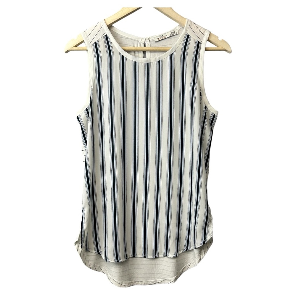 Dex the Suit Shop New York Striped Tank Top Size Small